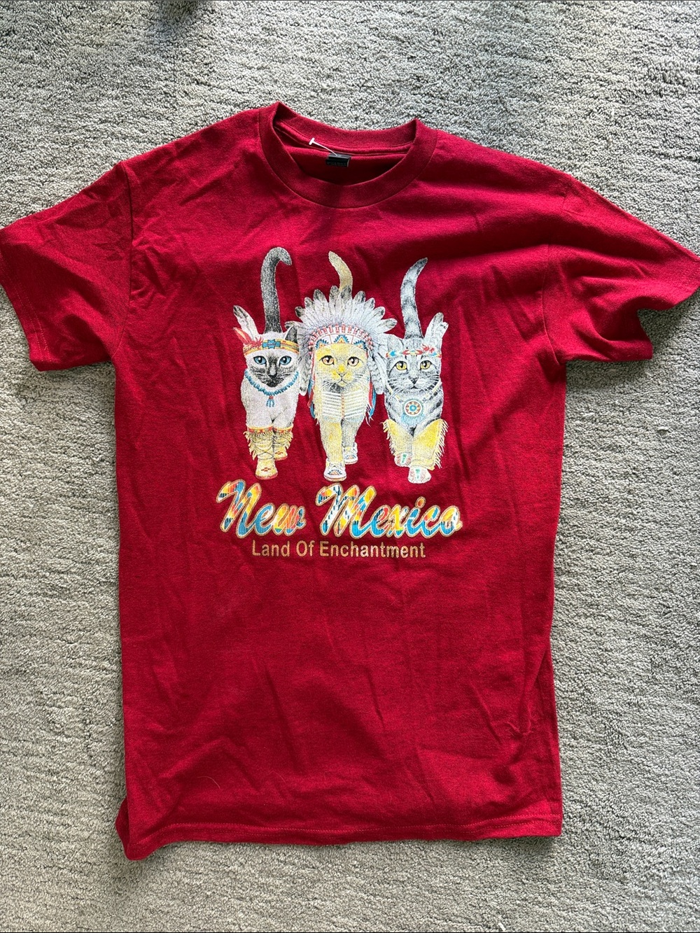 Gildan Red Heavy Cotton Crewneck Tee
